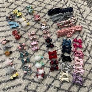 —SOLD—Barrettes & headbands collection baby toddler girl